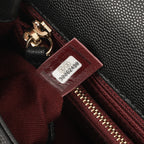 Chanel Medium Coco Handle - Black Caviar | Champagne Gold