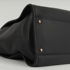 Chanel Large Deauville - Black Lambskin with Multicolor Logo | Antique Gold Hardware