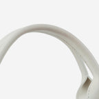 Chanel Large Deauville - White Canvas / Black Stripes | Silver Hardware