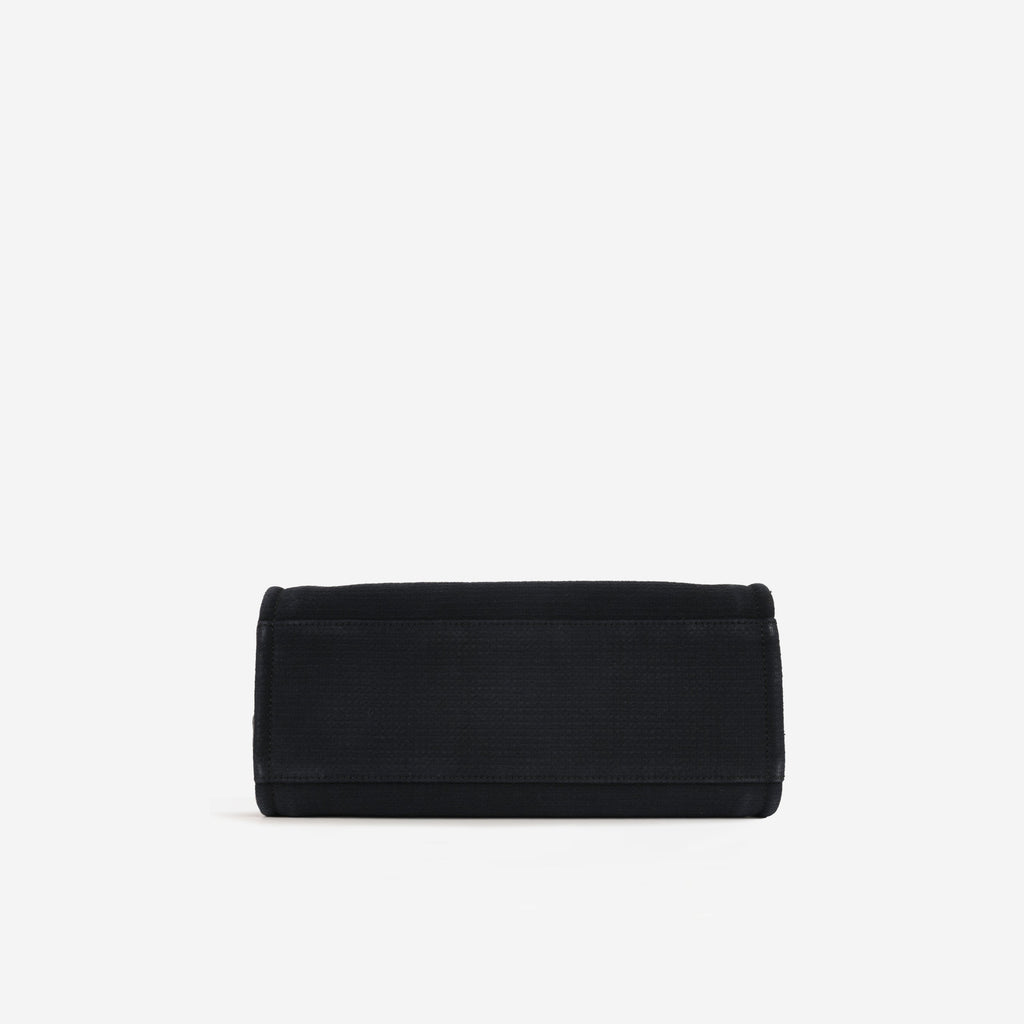 Chanel Small Deauville - Black Mixed Fabrics | Champagne Gold Hardware