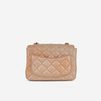 Chanel Mini Square Iridescent Pink Ombre | Gold Hardware