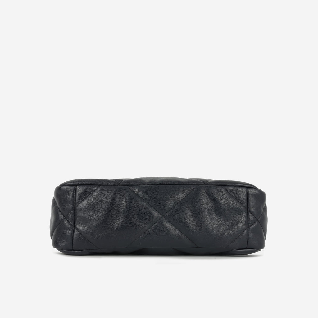 Chanel Small 19  Midnight Blue Lambskin | Gold & Silver Hardware