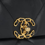 Chanel Small 19  Midnight Blue Lambskin | Gold & Silver Hardware
