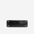 Chanel Small Surpique Stitch Tote | Black Calfskin
