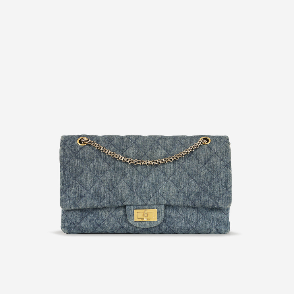 Chanel 2.55 Reissue 227 - Indigo Denim | Gold Hardware