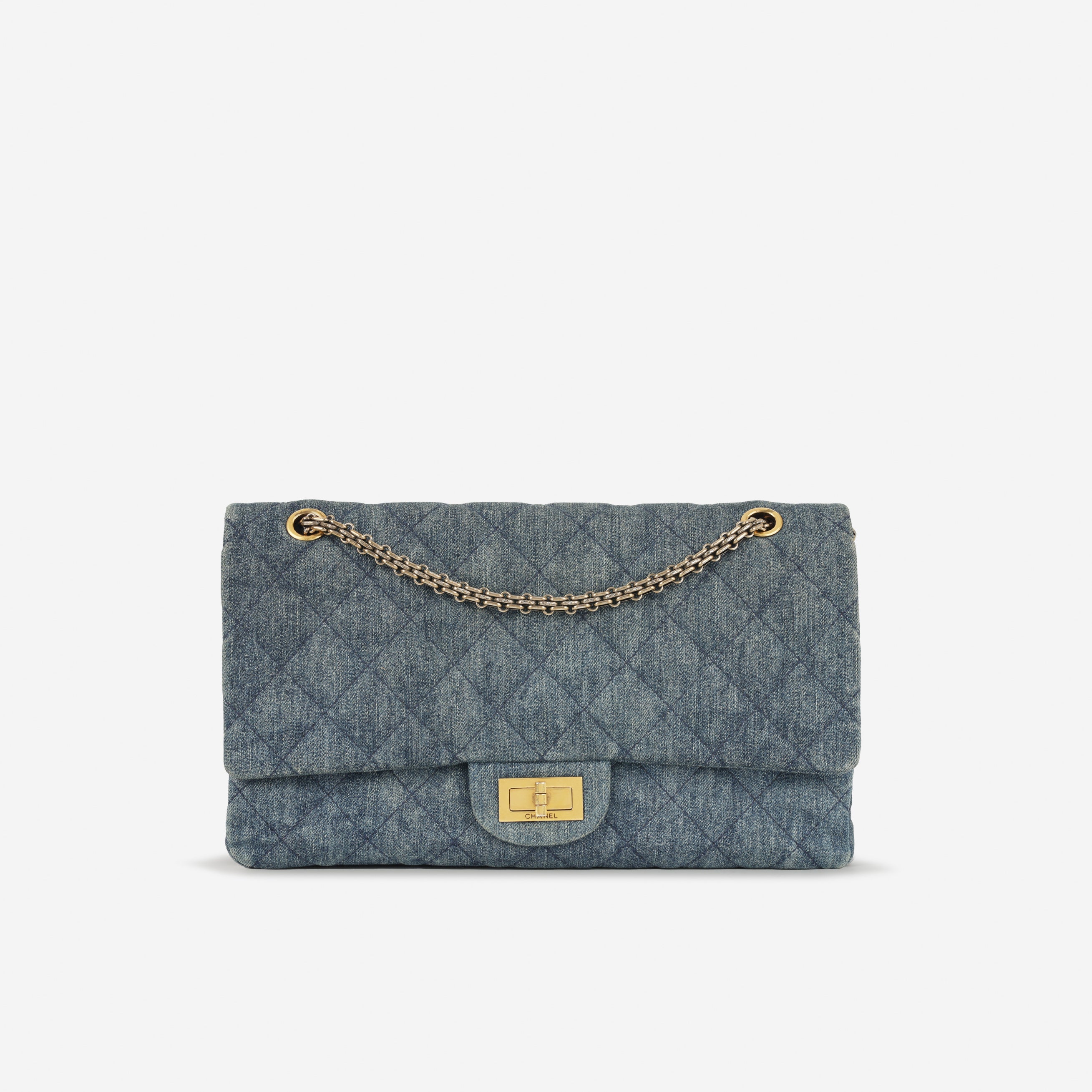 Chanel 2.55 Reissue 227 - Indigo Denim | Gold Hardware