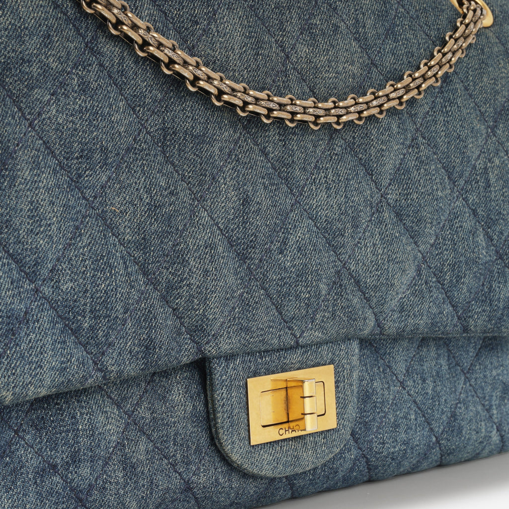 Chanel 2.55 Reissue 227 - Indigo Denim | Gold Hardware