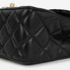 Chanel Mini Rectangular Strass Top Handle - Black Lambskin | Gold Hardware