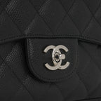 Chanel Classic Single Flap Jumbo - Black Caviar | Silver Hardware