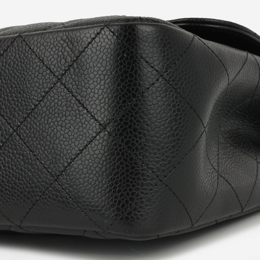 Chanel Classic Single Flap Jumbo - Black Caviar | Silver Hardware