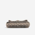 Chanel 20c Seasonal Jumbo Flap - Rose Clair / Black Denimpression  | Silver Hardware