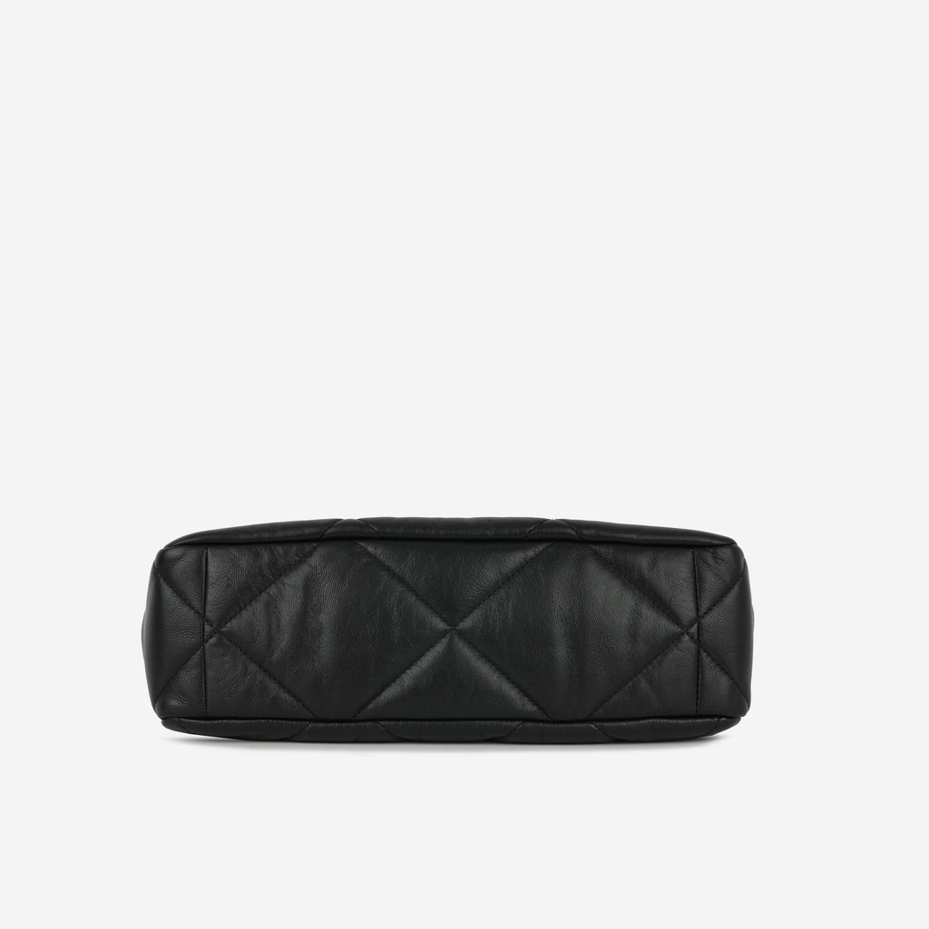 Chanel Large 19 Flap Bag - Black Lambskin | Gold and Ruthenium-tone hardware