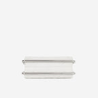 Chanel Convertible Clutch Satchel - White Lambskin | Silver Hardware