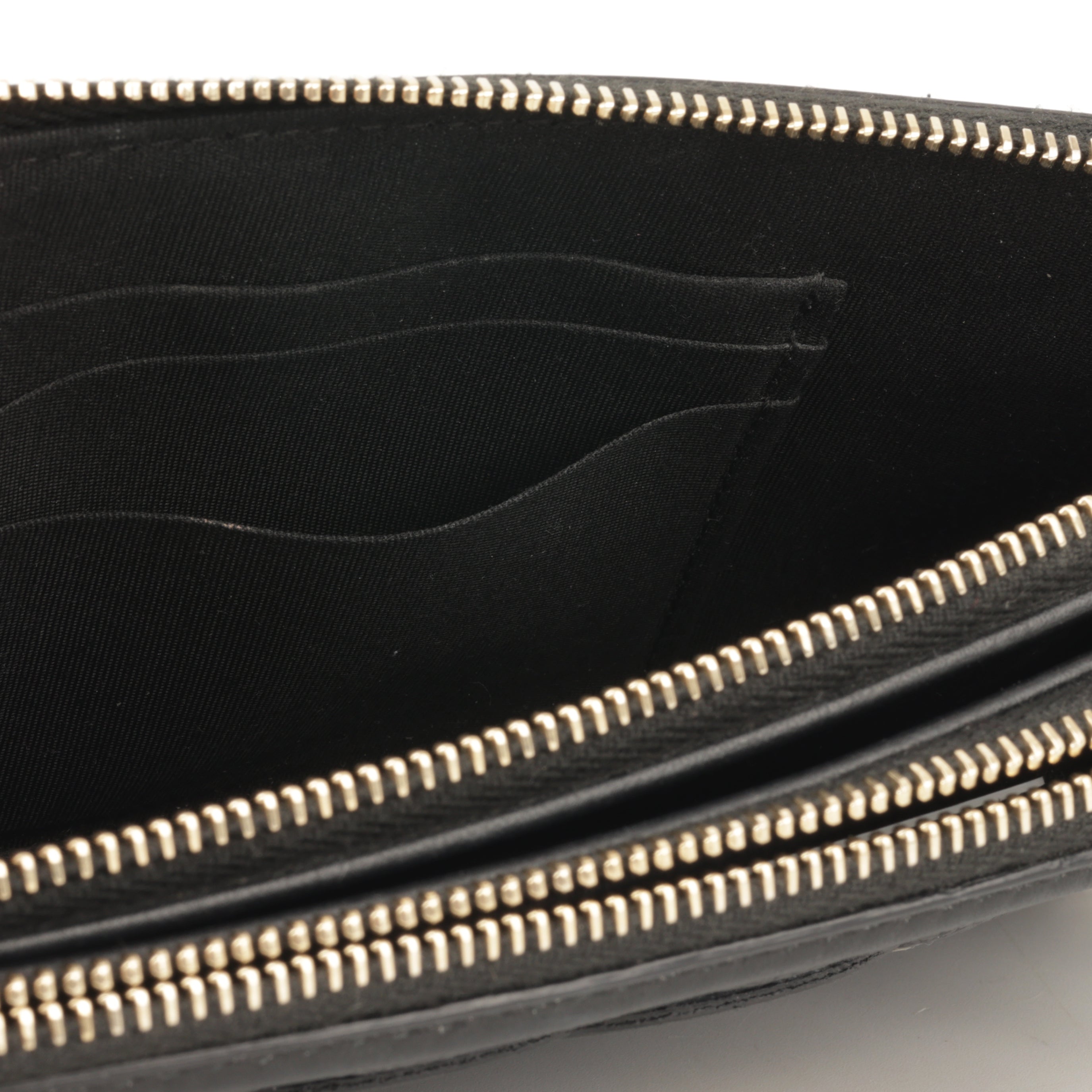 Chanel CC Filigree Clutch on Chain - Black Caviar | Gold Hardware