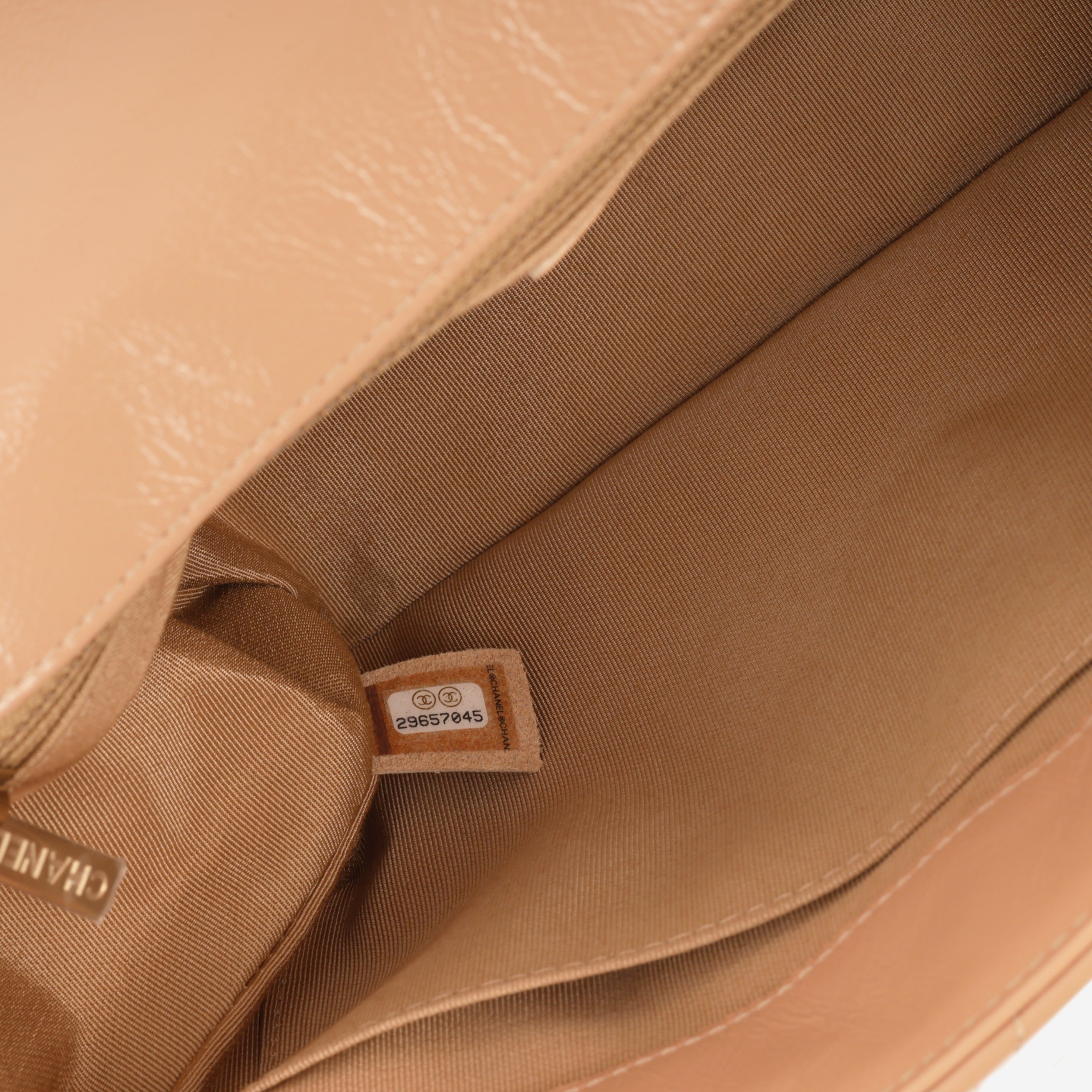Chanel Hold The Line Flap - Caramel Shiny Crumpled Calfskin | Gold Hardware