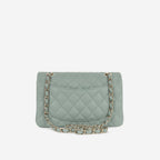Chanel Small Classic Flap - Sage Green Caviar | Champagne Gold Hardware