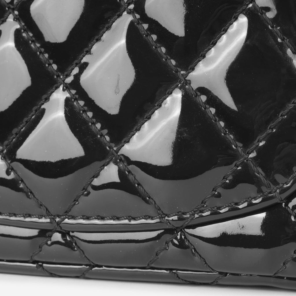 Chanel 2.55 Reissue 224 So Black  - Black Patent | Black Hardware