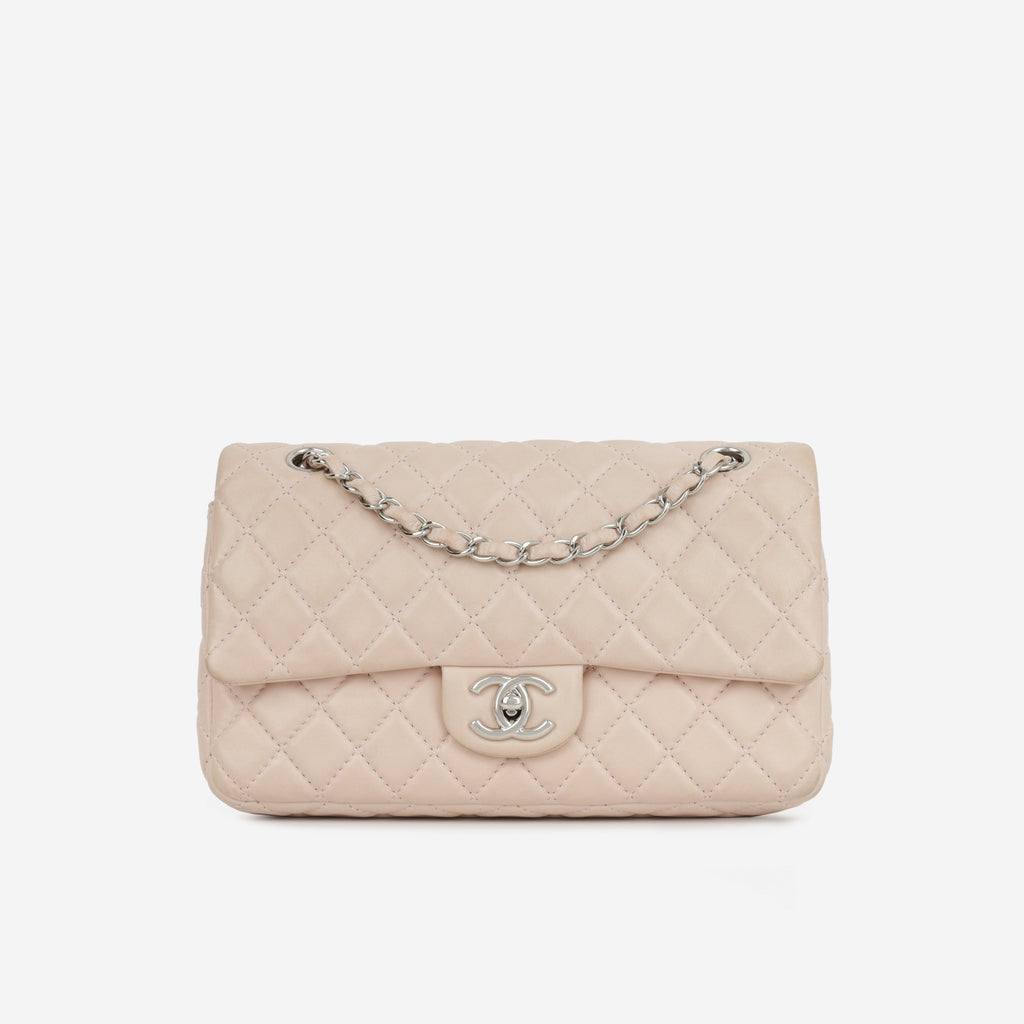 Chanel Seasonal Medium Flap Bag - Pink Lambskin | Silver Hardware