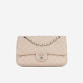 Chanel Seasonal Medium Flap Bag - Pink Lambskin | Silver Hardware