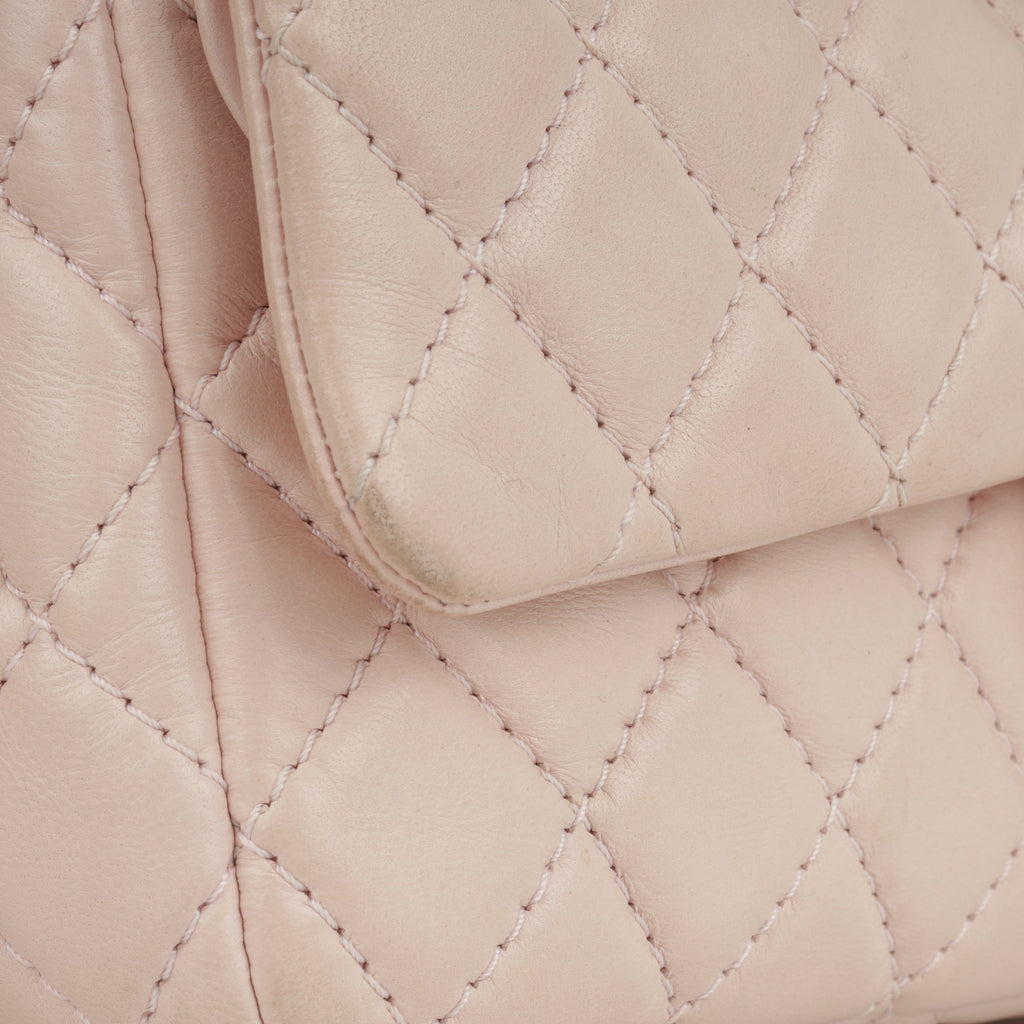 Chanel Seasonal Medium Flap Bag - Pink Lambskin | Silver Hardware