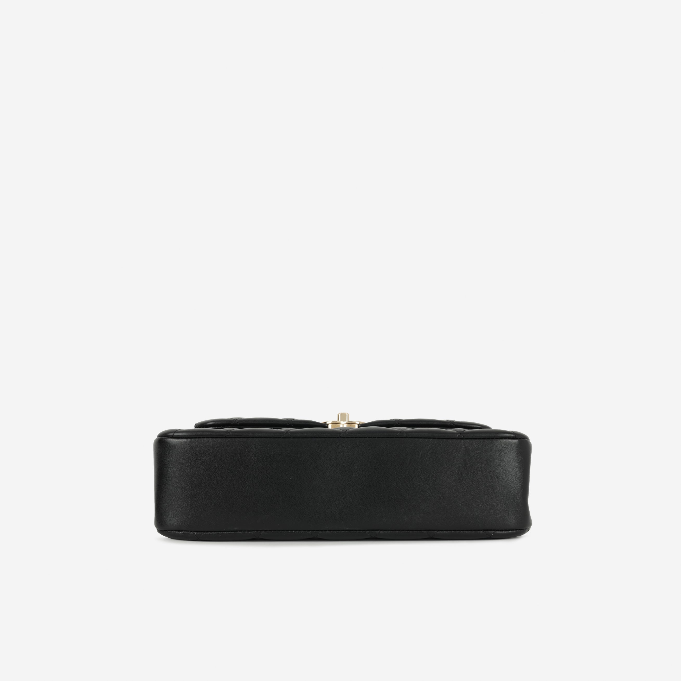 Chanel 25S Classic Flap Bag - Black Lambskin | Champagne Gold Hardware