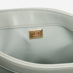 Chanel Small Trendy CC Flap Bag - Light Grey Lambskin | Champagne Gold Hardware