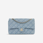 Chanel Medium Classic Flap - Denim Tromp L'oeil | Champagne Gold Hardware