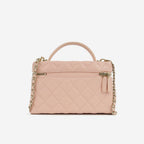 Chanel Top Handle Vanity With Chain - Pink Caviar | Champagne Gold Hardware