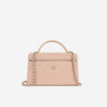 Chanel Top Handle Vanity With Chain - Pink Caviar | Champagne Gold Hardware