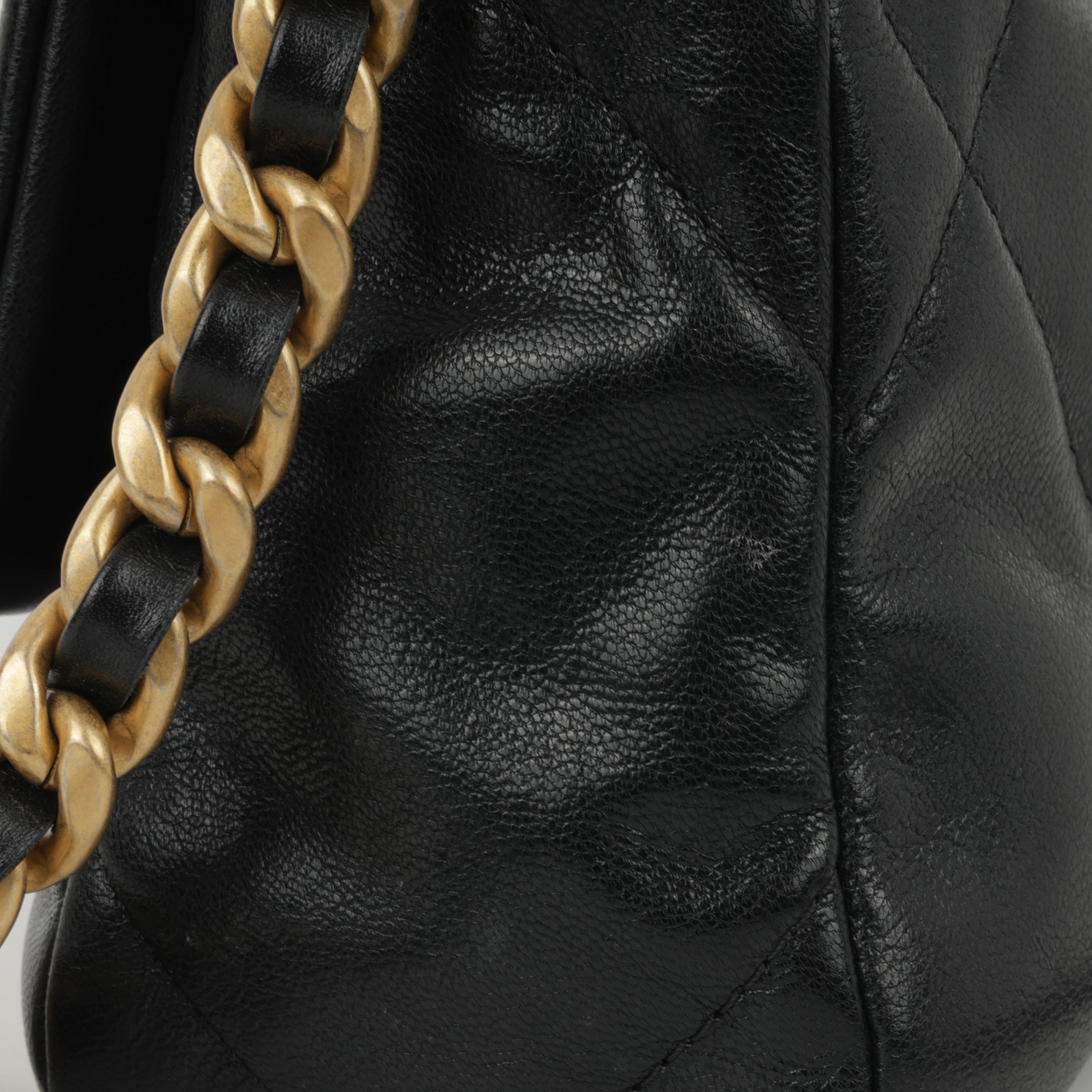 Chanel Small 19 Flap Bag - Black Lambskin | Gold & Silver Hardware