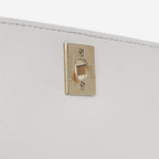Chanel Small Coco Handle - White Caviar | Champagne Gold Hardware