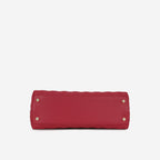 Chanel Medium Coco Handle - Raspberry Caviar | Champagne Gold Hardware