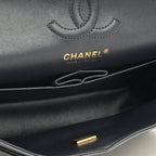 Chanel Small Classic Flap - Blue Metallic Calfskin | Gold Hardware
