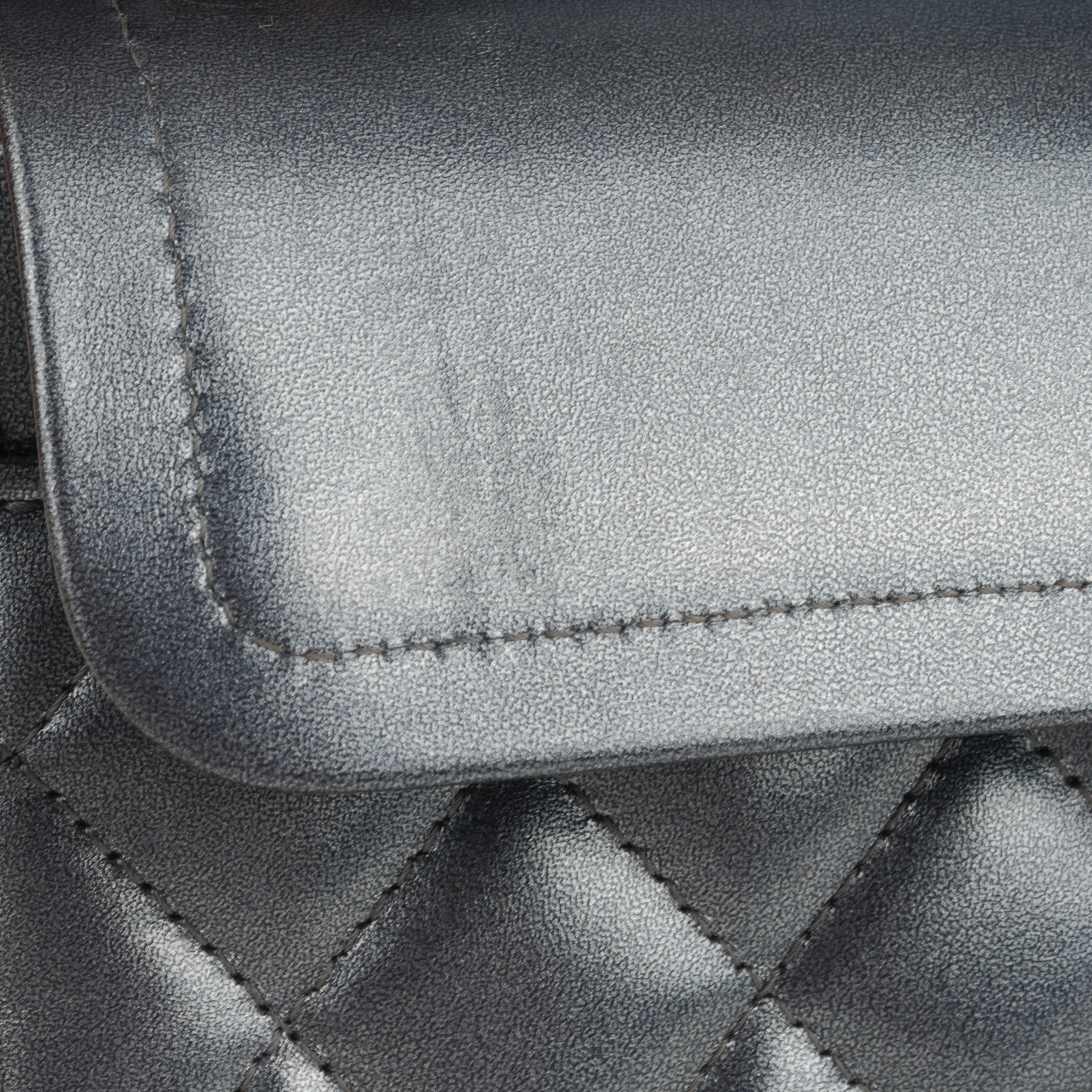 Chanel Small Classic Flap - Blue Metallic Calfskin | Gold Hardware