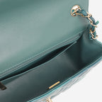 Chanel Mini Flap Rectangular - Blue Ombre Patent | Champagne Gold Hardware