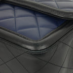 Chanel Large Elegant CC Flap - Navy/Black Lambskin | Gold Hardware