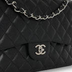 Chanel Jumbo Classic Flap Bag - Black Caviar | Silver Hardware