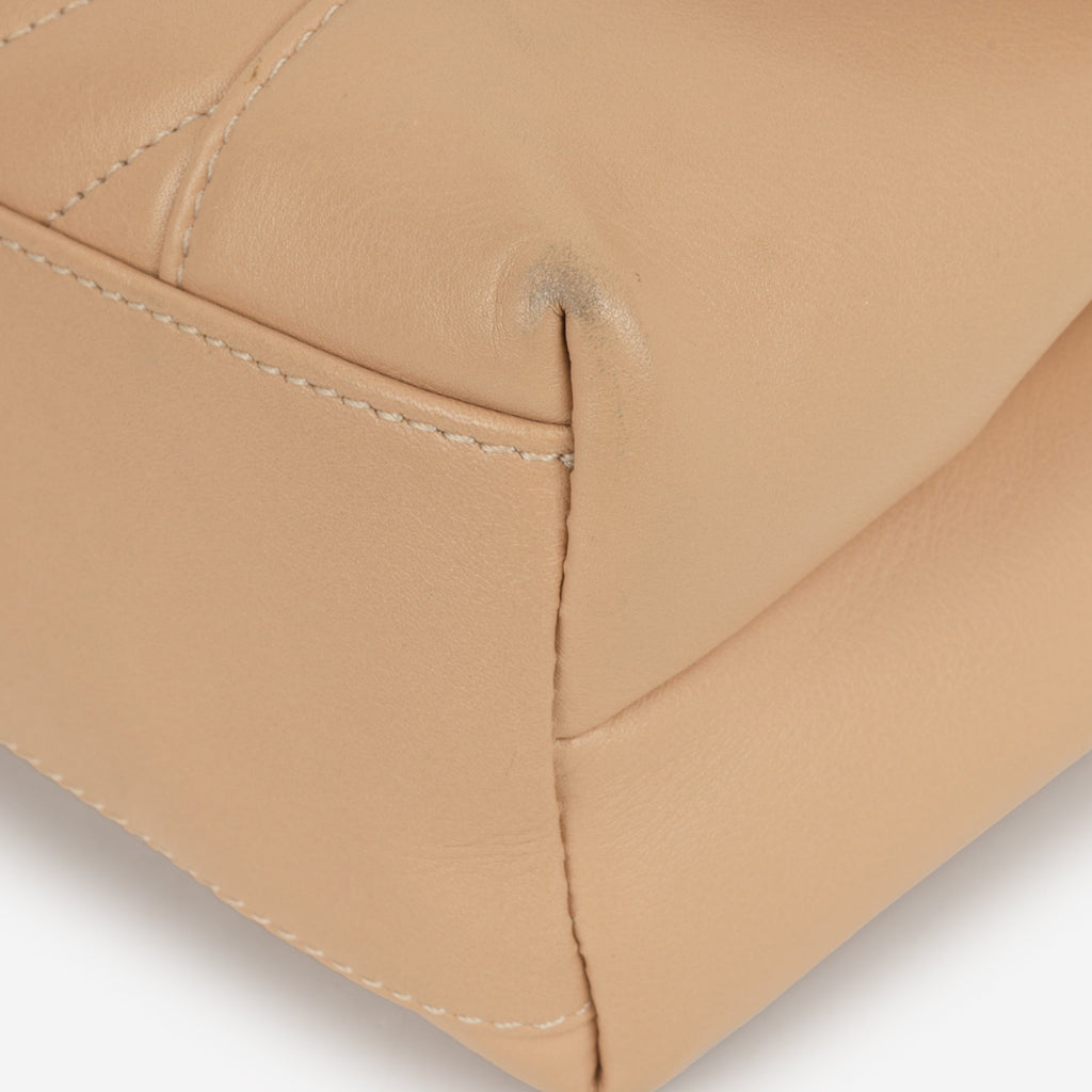 Chanel Small Daily Flap - Beige Calfskin | Champagne Gold Hardware