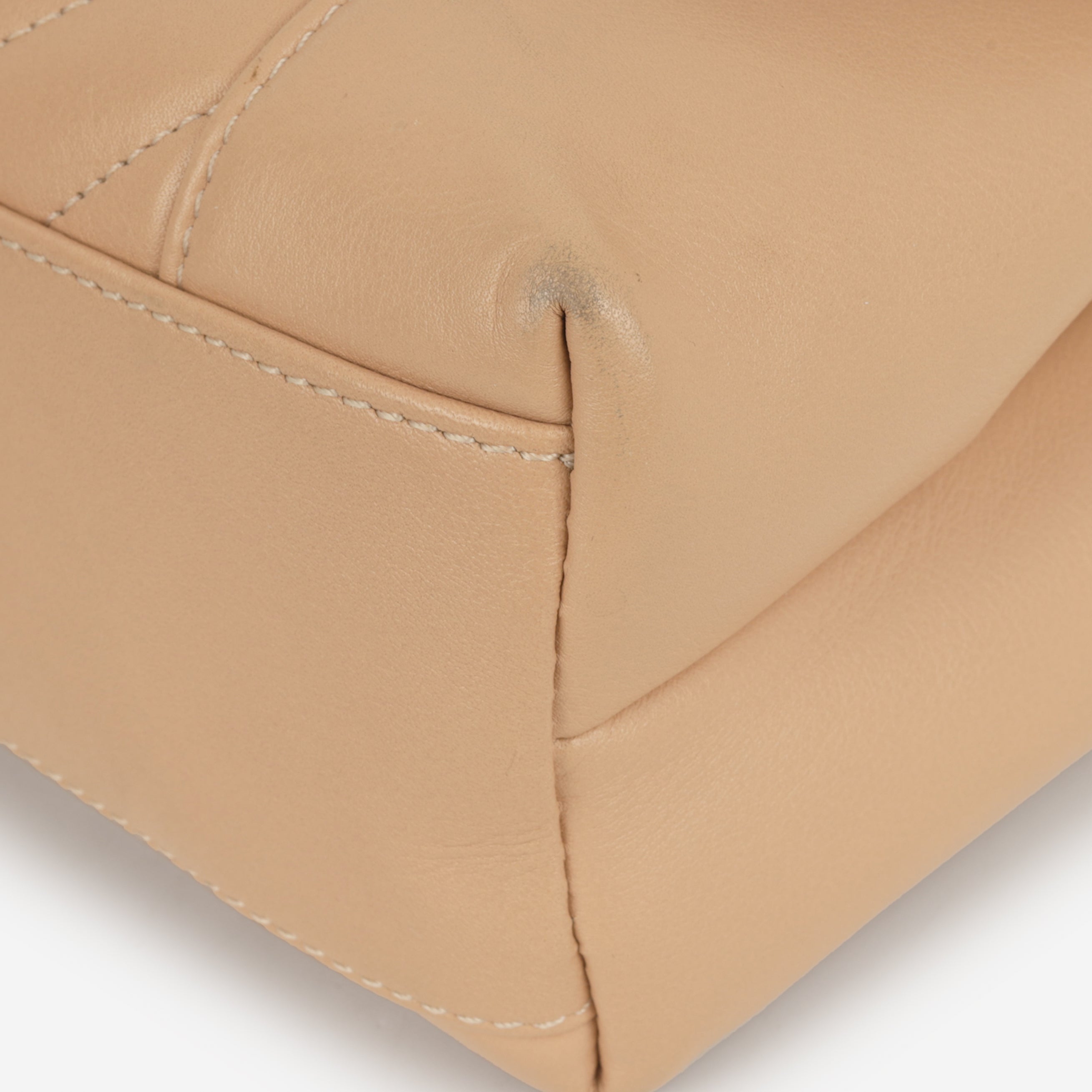 Chanel Small Daily Flap - Beige Calfskin | Champagne Gold Hardware
