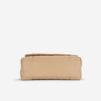 Chanel Small Daily Flap - Beige Calfskin | Champagne Gold Hardware