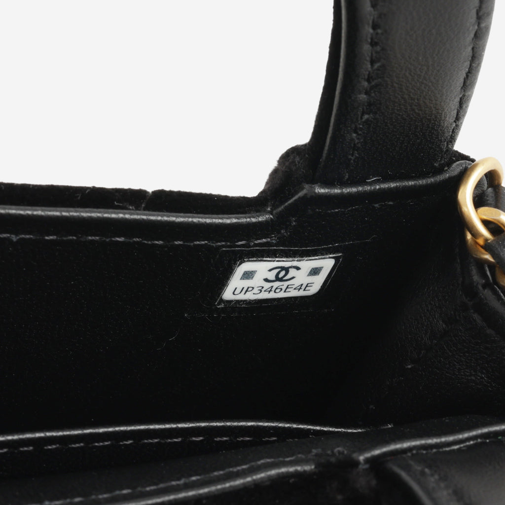 Chanel Nano Kelly Re-Edition - Black Velvet | Gold Hardware