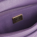 Chanel Classic Wallet on Chain - Purple Caviar | Champagne Gold Hardware