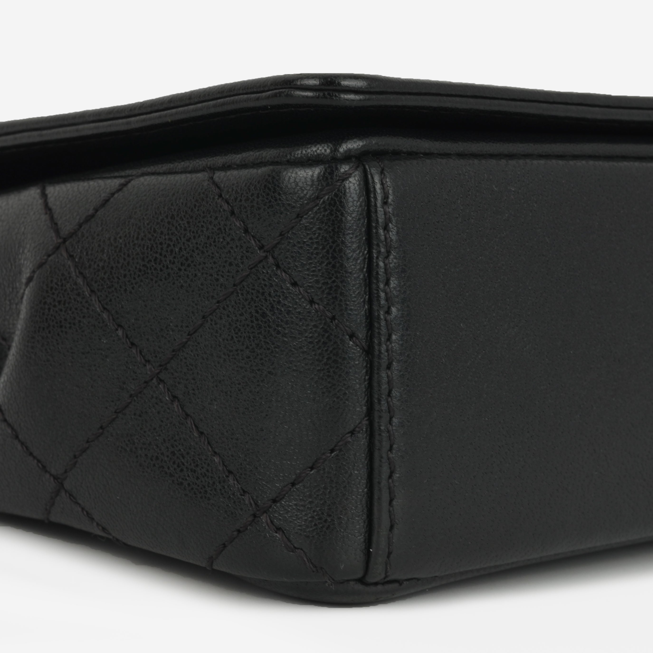 Chanel Small Mademoiselle Flap Bag - Black Calfskin | Gold Hardware