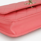 Chanel Trendy Wallet on Chain - Hot Pink Calfskin | Champagne Gold Hardware