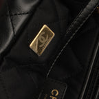 Chanel 22 CC Hobo - Black Shiny Calfskin | Gold Hardware