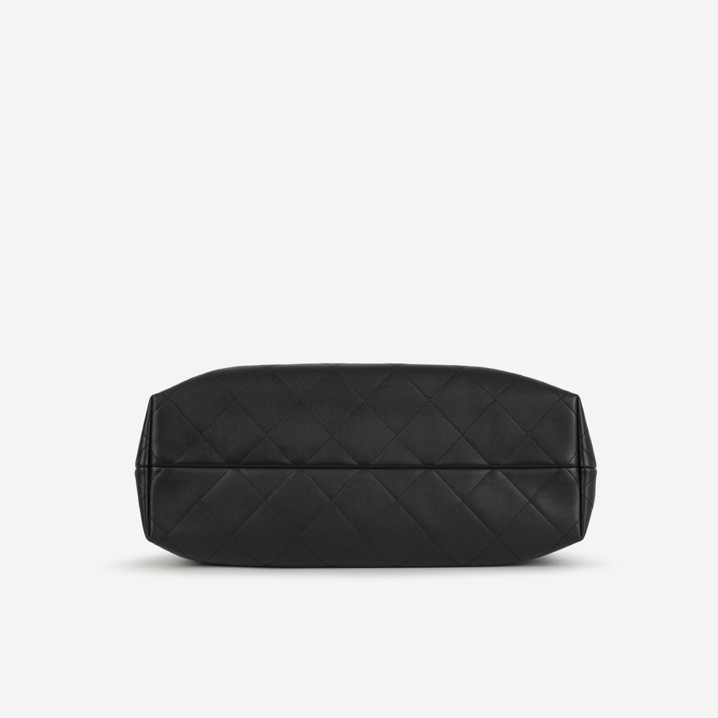 Chanel CC Shopping Tote - Black Lambskin | Gold Hardware