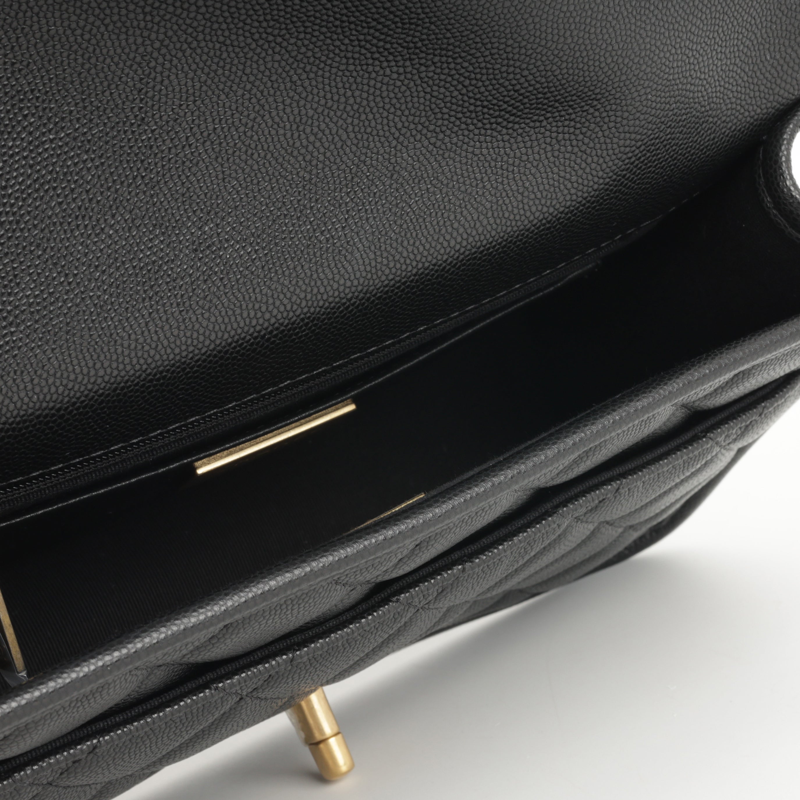 Chanel 25B Top Handle Flap Bag | Antique Gold Hardware
