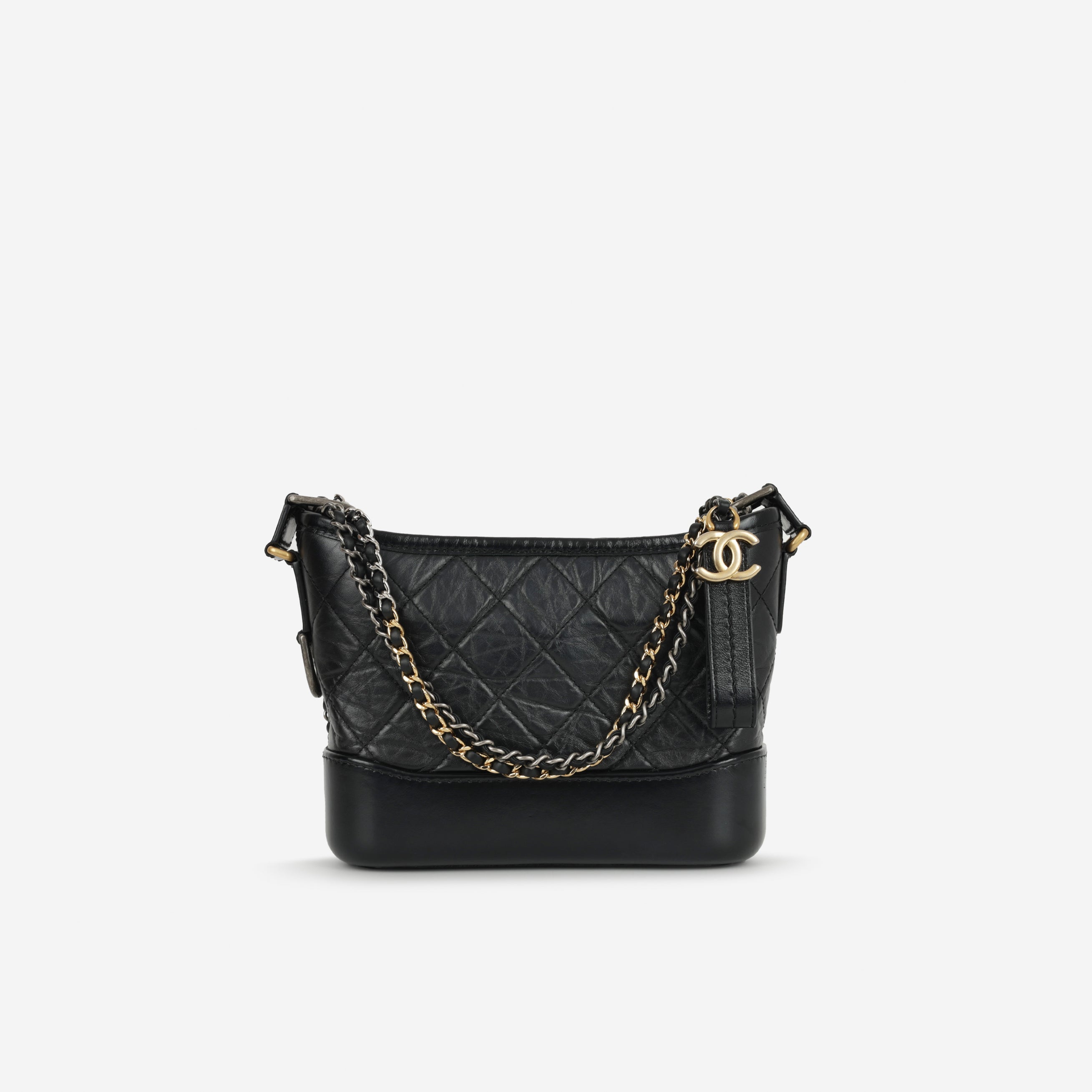 Chanel Gabrielle - Small - Black Aged Calfskin | Mixed Hardware