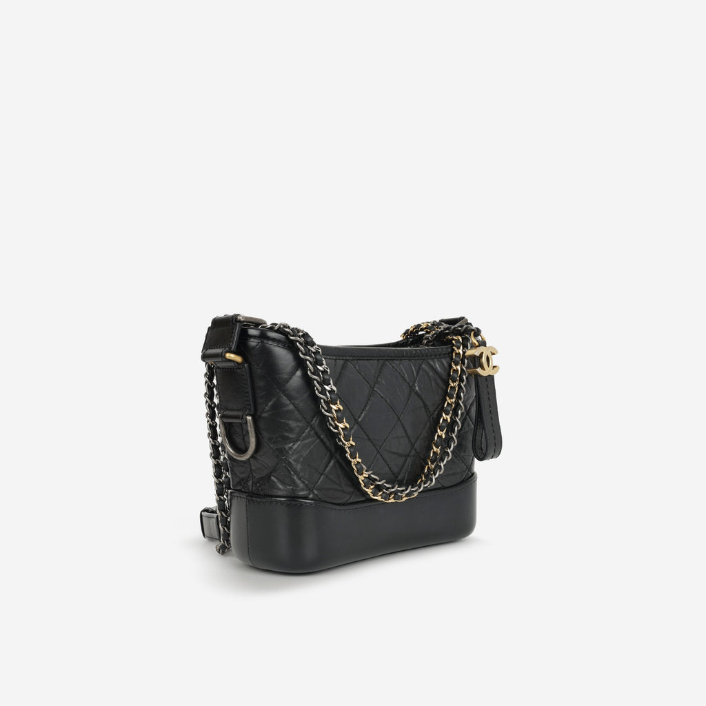 Chanel Gabrielle - Small - Black Aged Calfskin | Mixed Hardware