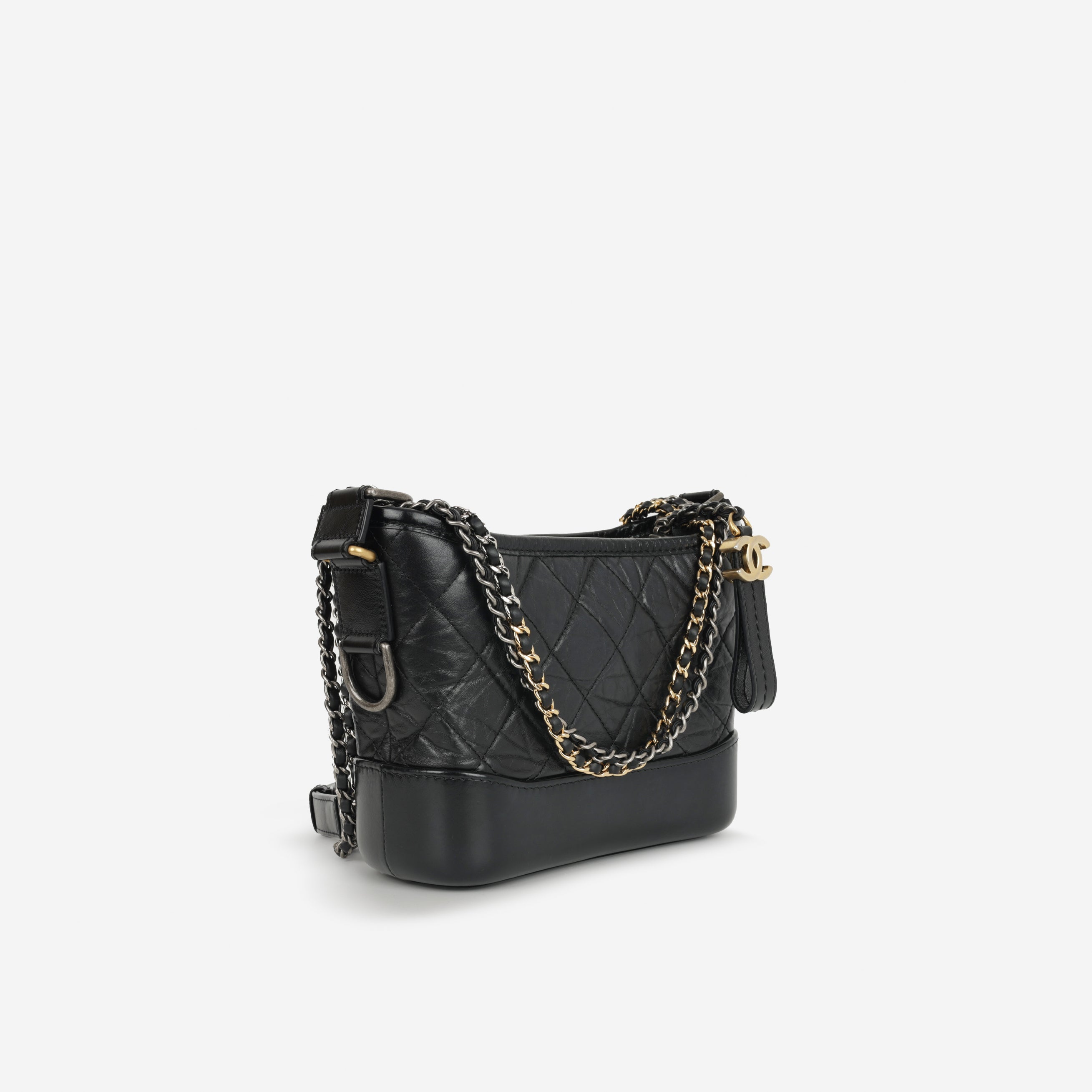 Chanel Gabrielle - Small - Black Aged Calfskin | Mixed Hardware